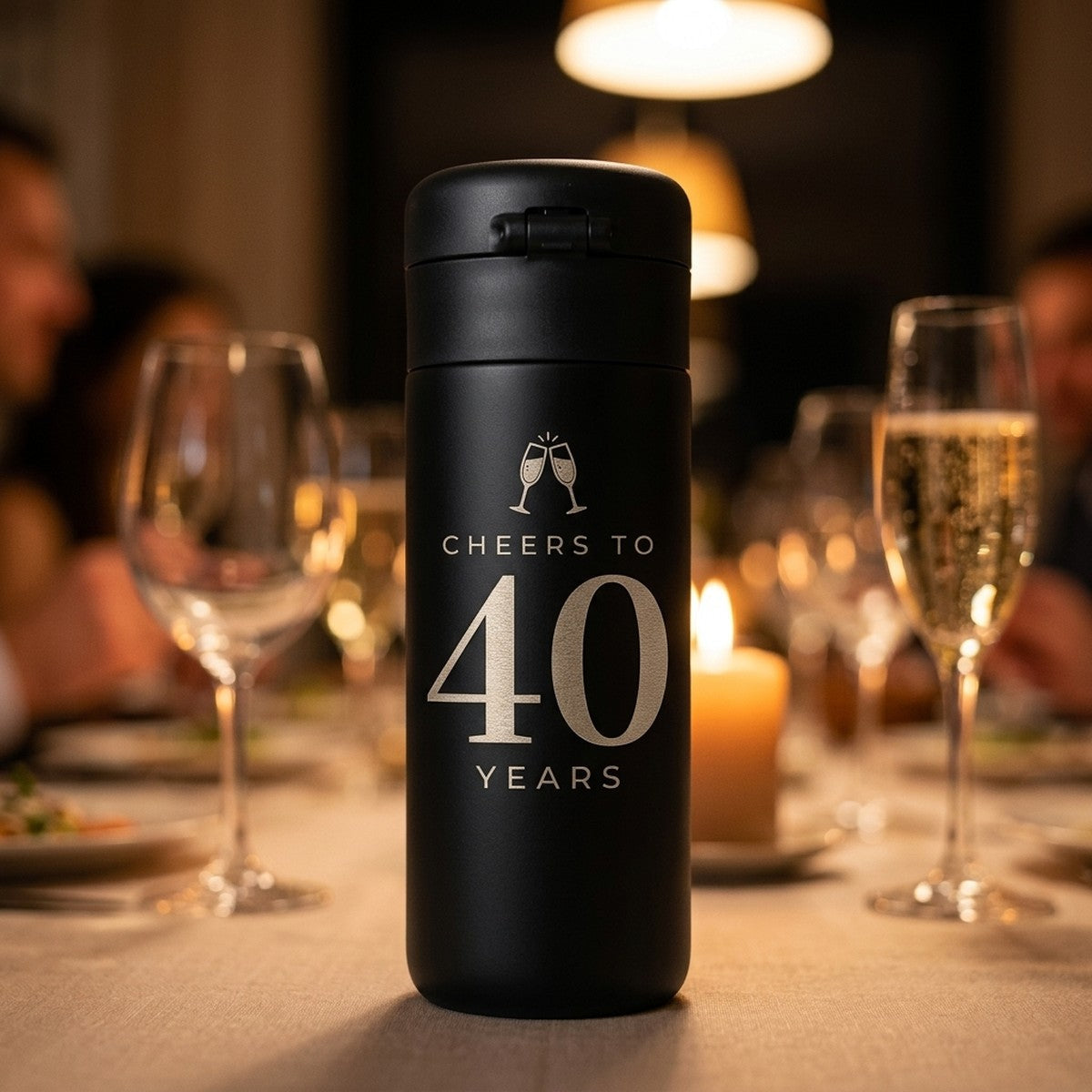 "Cheers to [Age] Years" Engraved Emerald 12oz — Onyx