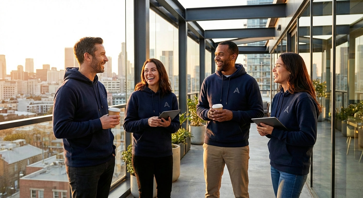 Custom Embroidered Hoodies for Teams and Corporate Wear